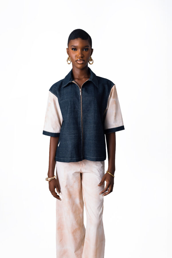 Denim & Waakye Dyed Two Piece