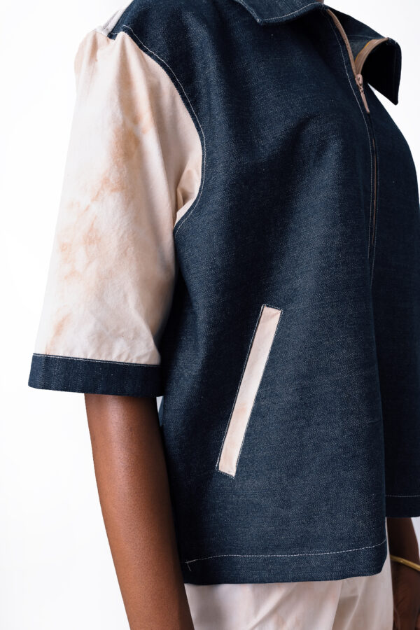 Denim & Waakye Dyed Two Piece - Image 3