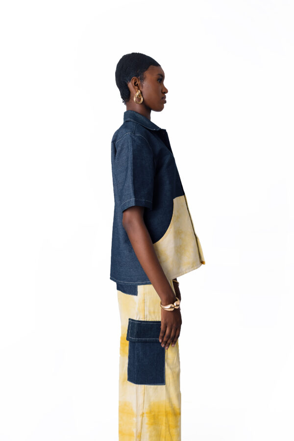 Denim & Tumeric Dyed Two Piece - Image 9