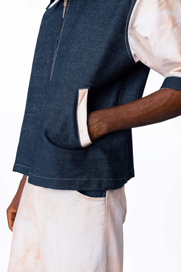 Denim & Waakye Dyed Two Piece - Image 9