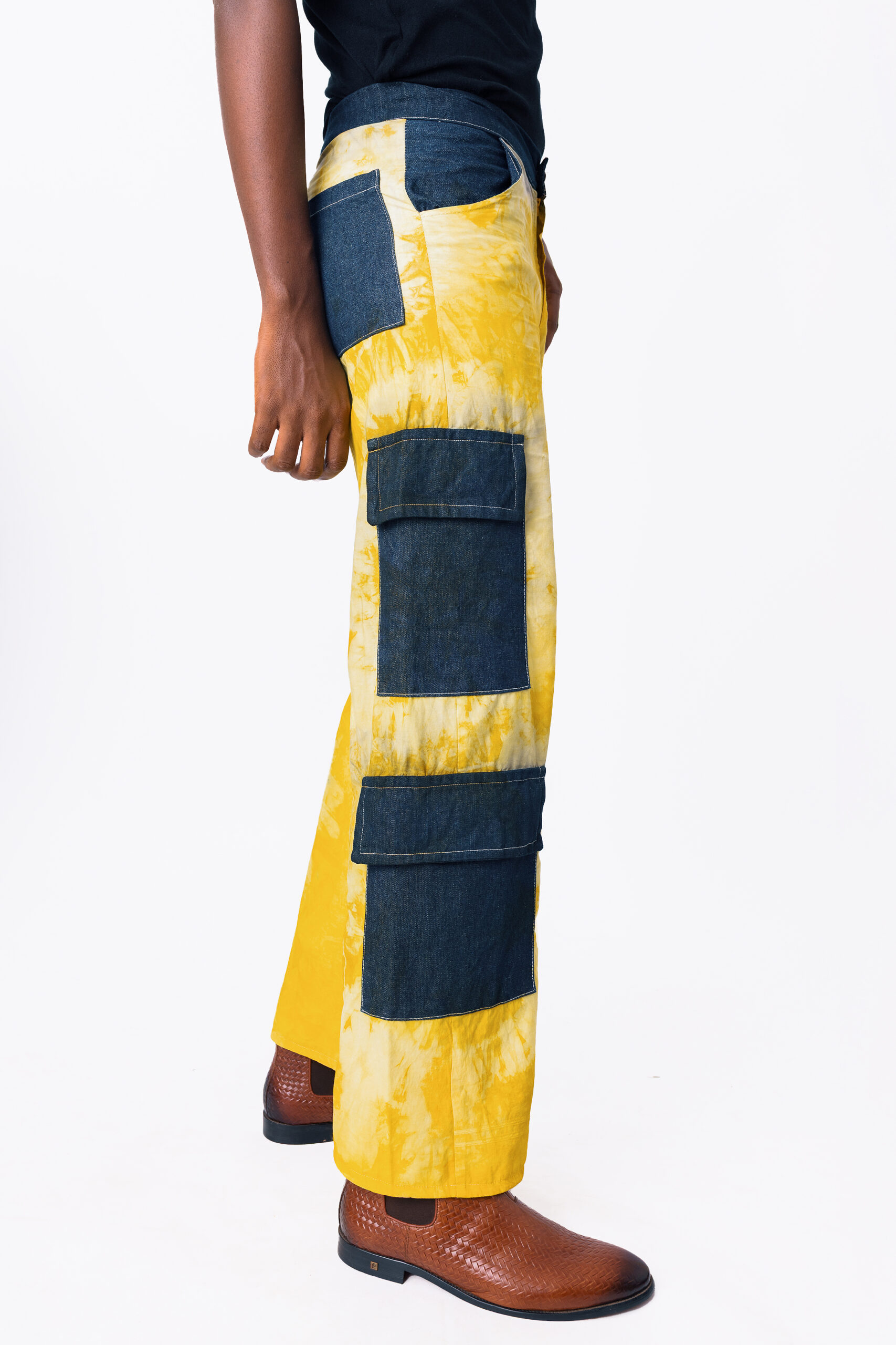 Tumeric Pants with Denim Pockets