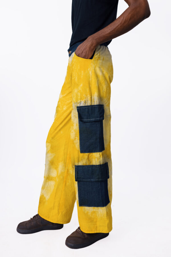 Tumeric Pants with Denim Pockets - Image 2