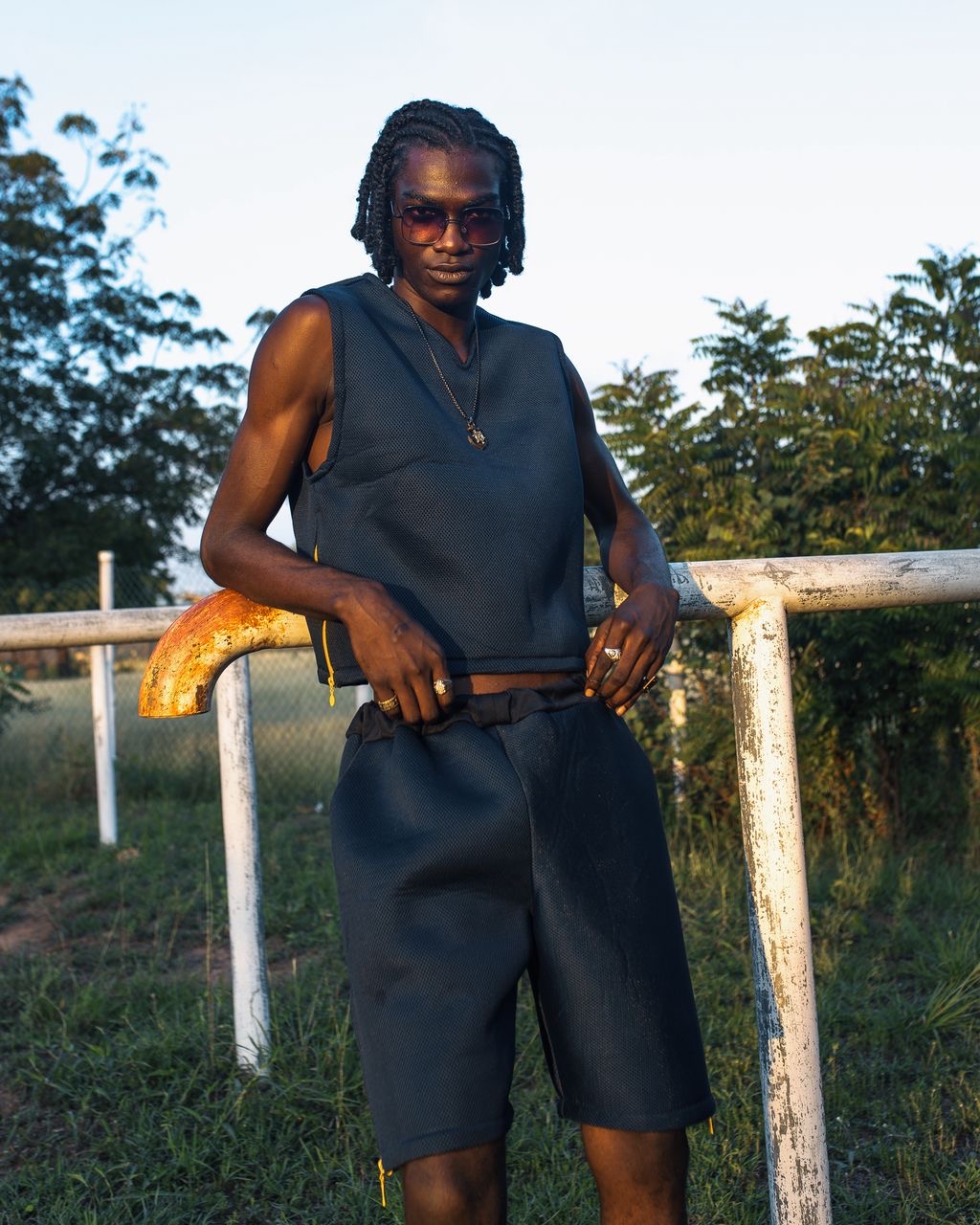 GMT sleeveless top with shorts